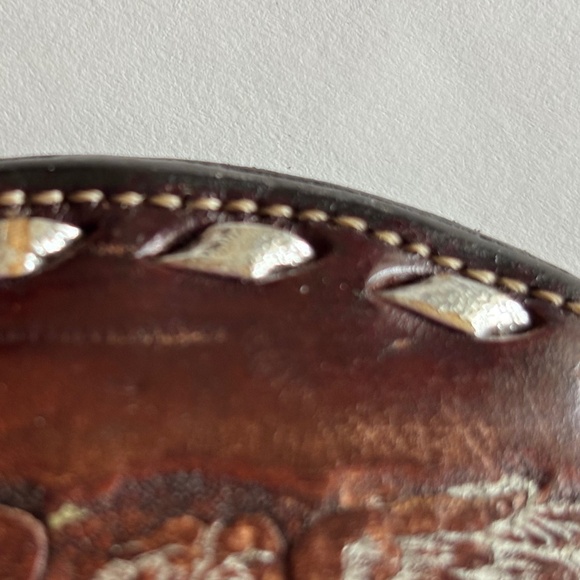 Brazos Joe Belts Leather Eagle Western Style Vintage Belt Buckle - Picture 5 of 9